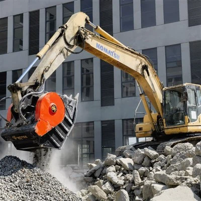 Lub puab tsaig Crusher rau Excavator